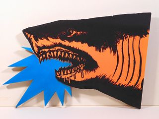 Shark Toof : Shark Head - Orange Fluorescent Variant