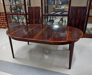 Mid 20th C. Modern Rosewood Dining Table.