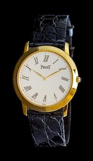 An 18 Karat Yellow Gold Ref. 9920 Wristwatch, Piaget,