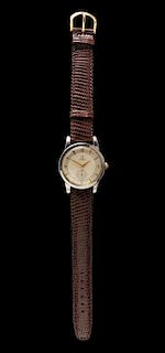 A Stainless Steel Ref. 2493-7 Wristwatch, Omega, Circa 1940's,