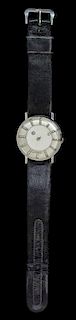 A Stainless Steel and Diamond "Mystery" Wristwatch, LeCoultre,