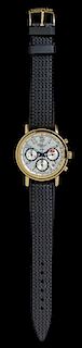 * An 18 Karat Yellow Gold Ref. 16/1250 "Mille Miglia" Chronograph Wristwatch, Chopard,