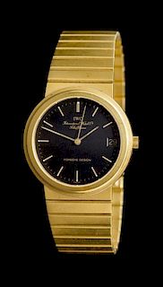 An 18 Karat Yellow Gold "Porsche Design" Wristwatch, IWC Schaffhausen,