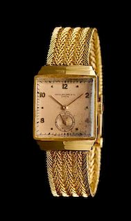 An 18 Karat Rose Gold Wristwatch, Patek Philippe, Circa 1939,
