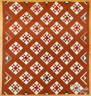Ohio star patchwork quilt, ca. 1900