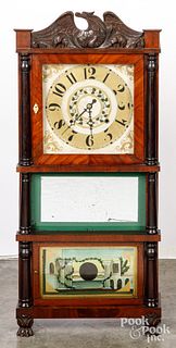 Ives triple decker mantel clock, 19th c.