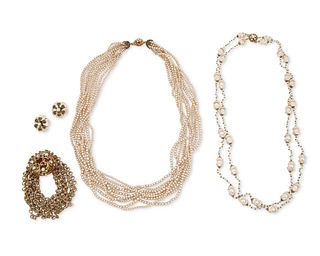 A group of Miriam Haskell jewelry