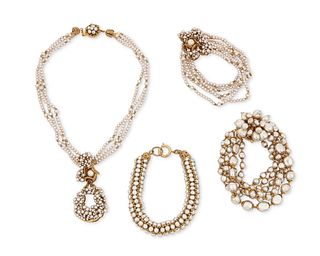 A group of fine Miriam Haskell jewelry