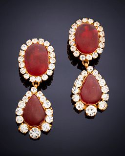 A pair of Chanel drop earrings
