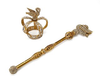 A crown and scepter