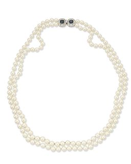 A Judith Leiber faux pearl necklace