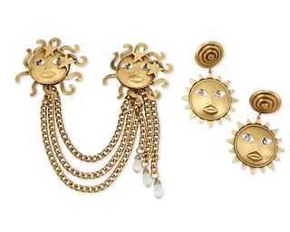 A set of Joseff of Hollywood "Sun God" jewelry