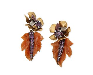 A pair of Iradj Moini statement earclips