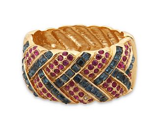 A vintage Yves Saint Laurent YSL bangle bracelet