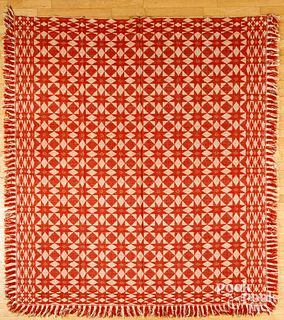 Overshot coverlet, mid 19th c.