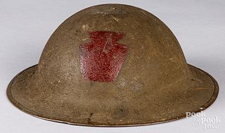 US WWI doughboy helmet, 28th Division
