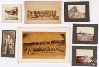 Group of military cabinet card photographs