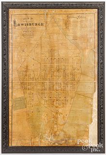 Roe Brothers Map of the Town of Lewisburg