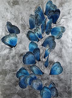 ''Blue butterflies'' by Alena Vavilina 