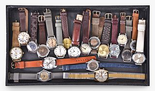 A lot of twenty vintage wrist watches