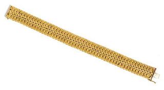 An 18 Karat Yellow Gold Bracelet, Marchisio, 21.50 dwts.