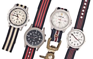 A lot of ten quartz and mechanical wrist watches