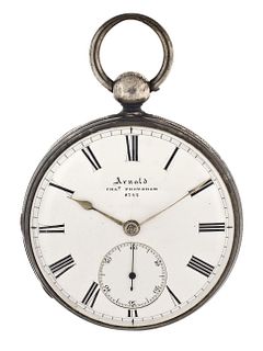 An open face silver lever fusee by Arnold & Chas. Frodsham