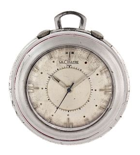A LeCoultre pocket watch form Memovox travel alarm