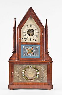Birge & Fuller Steeple on Frame Shelf Clock