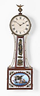 Curtis & Dunning patent timepiece or banjo clock.