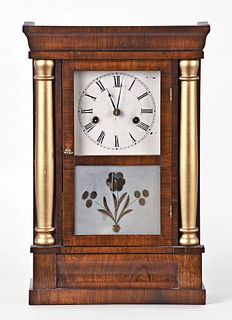 Chauncey Jerome Column & Cornice Shelf Clock