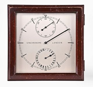 An unusual Synchronome slave clock with astronomical dial