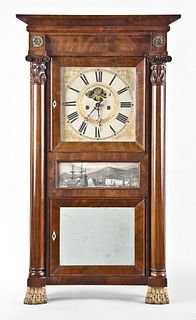 Eli Terry Jr. Column & Cornice shelf clock