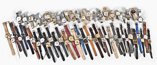 A large lot of mechanical and quartz wrist watches