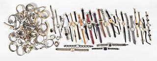 A large lot of women's wrist watches