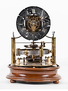 A Reason Mfg. Co. Murday patent electromagnetic skeleton clock