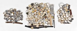 A large lot of men's and women's wrist watches and parts