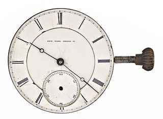 An early 19 jewel New York Watch Co. Springfield pocket watch movement #701
