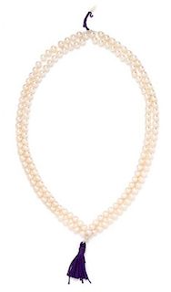 A Four Strand Cultured Pearl Hank,