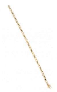 * An 18 Karat Yellow Gold Link Bracelet, Cartier, 7.10 dwts.