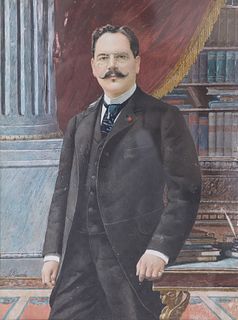 Signed Portrait of a Gentleman, N Riccardi