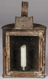 Punched tin carry lantern, 19th c.