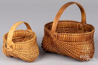 Two small splint buttocks baskets