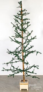 Eight foot German feather tree with stand