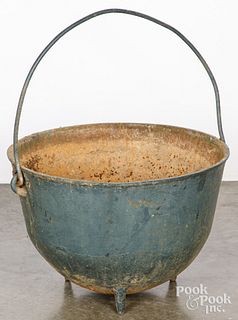 Iron gypsy pot, 19th c.