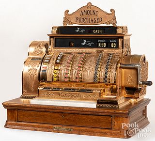 National cash register with oak till