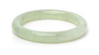 A Jade Bangle Bracelet,
