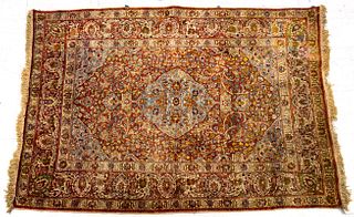 Persian Silk Rug, W 47.5'' L 69''