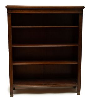American Mahogany Bookcase,  20th C., H 59.75'' W 49.5'' Depth 16''