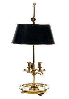 Chapman  Brass Lamp, H 28'' Dia. 14''
